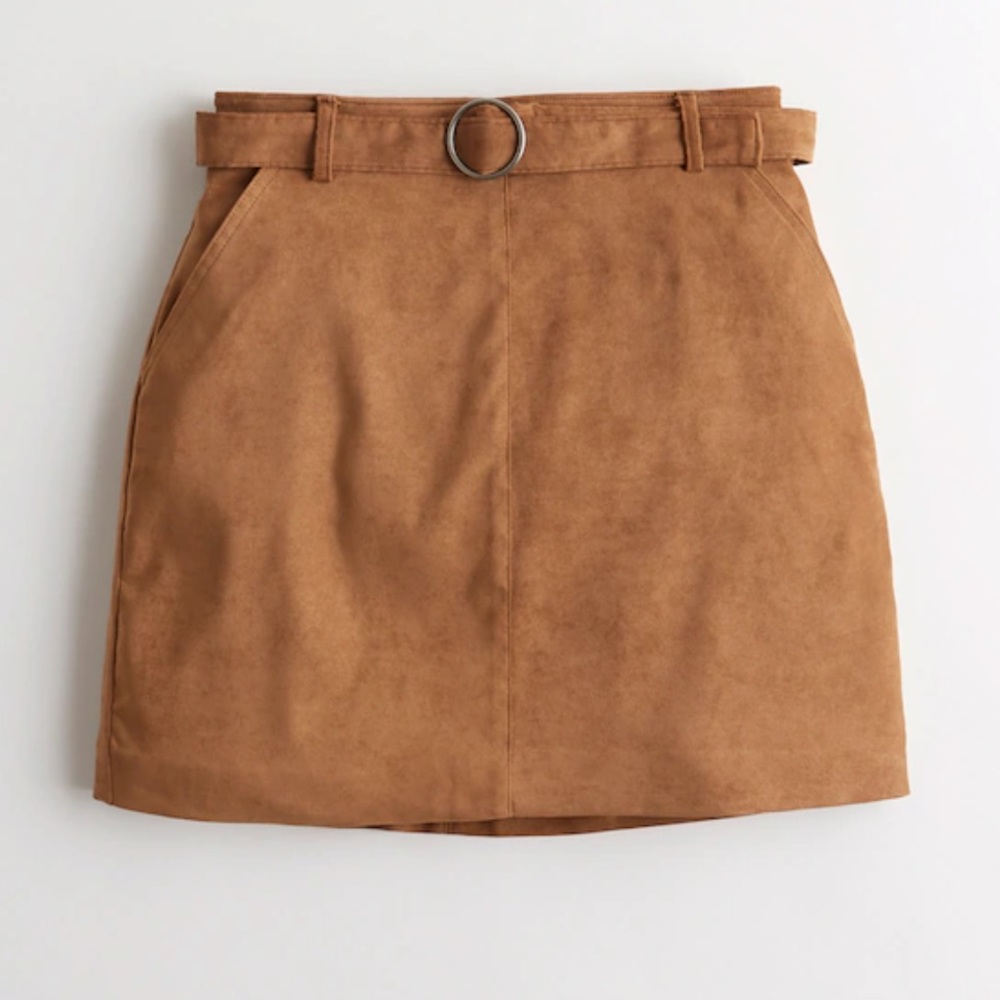 Hollister Ultra High-Rise Faux-Suede Mini Skirt